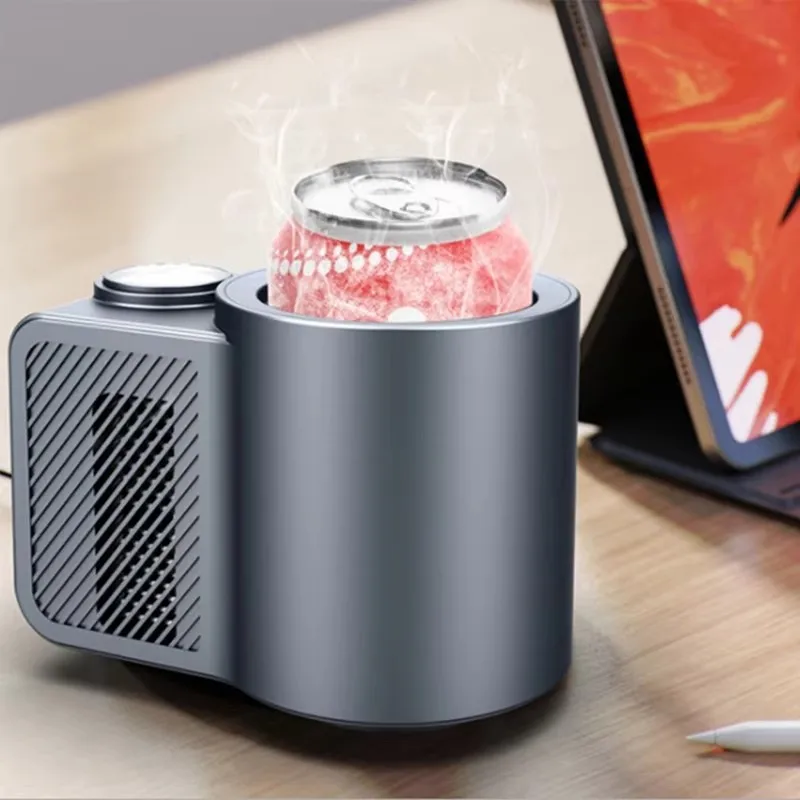 Smart 2 in 1 Car Heating Cooling Cup for Coffee Miik Drinks Electric Beverage Warmer Cooler Holder Travel Mini Car Refrigerator view 4