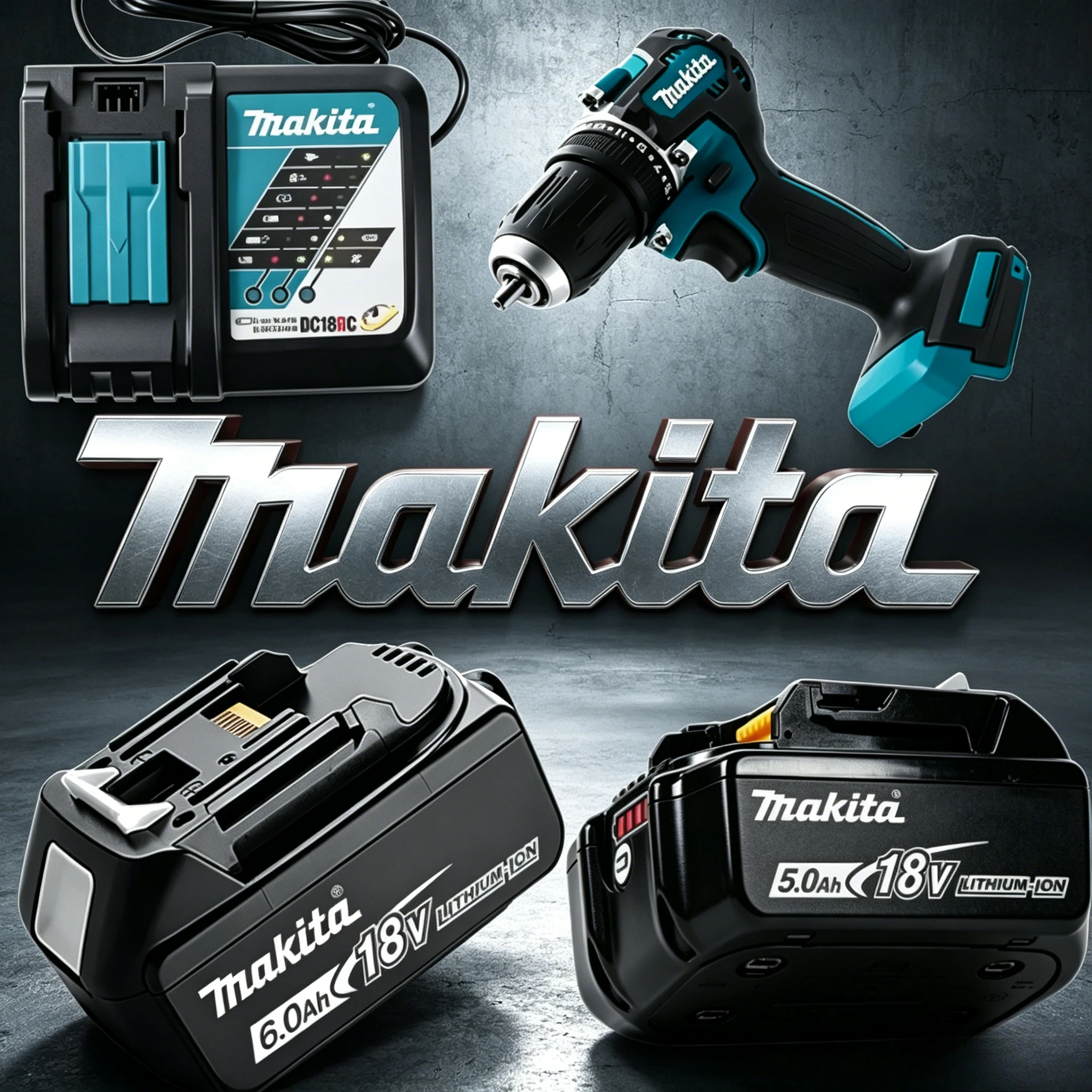 

Premium original Makita BL1860 18Vli-ion battery, sanders and jigsaws. Anti-drop reinforced casing for frequent professional use