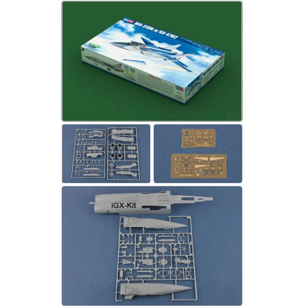 

HobbyBoss 81770 1/48 Scale MIG31 MIG31BM MiG-31BM w/KH-47M2 Fighter Plane Airplane Aircraft Plastic Assembly Model Building Kit