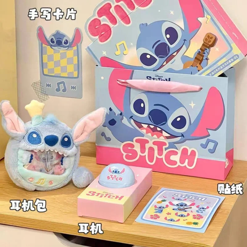 

New Genuine Lilo & Stitch Bluetooth Earphones 5.4 Wireless Waterproof Semi-In-Ear Type Earphones With Cover Surprise Gifts