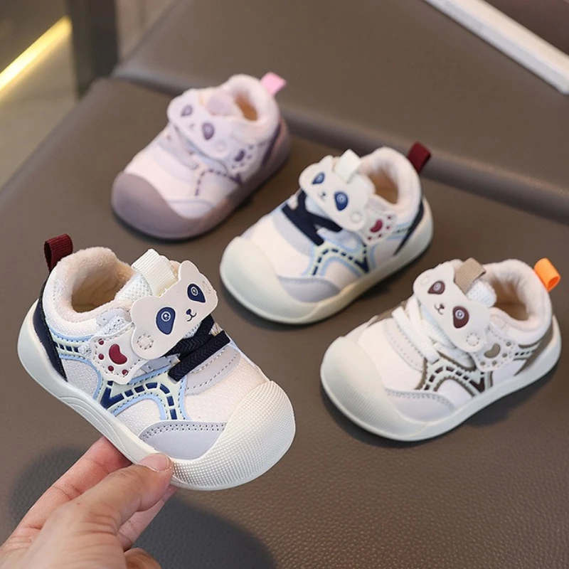 

Child Sport Shoe Autumn Winter 2025 New Flat Cotton Single Shoe Young Children Fashiona Baby Anti Slip Walking Shoe Boys Girls