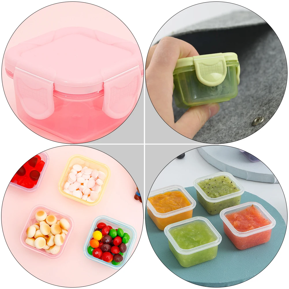 

7Pcs Mini Container Household Sauce Condiment Box Home Accessory Multi function Portable Storage Box Preservation
