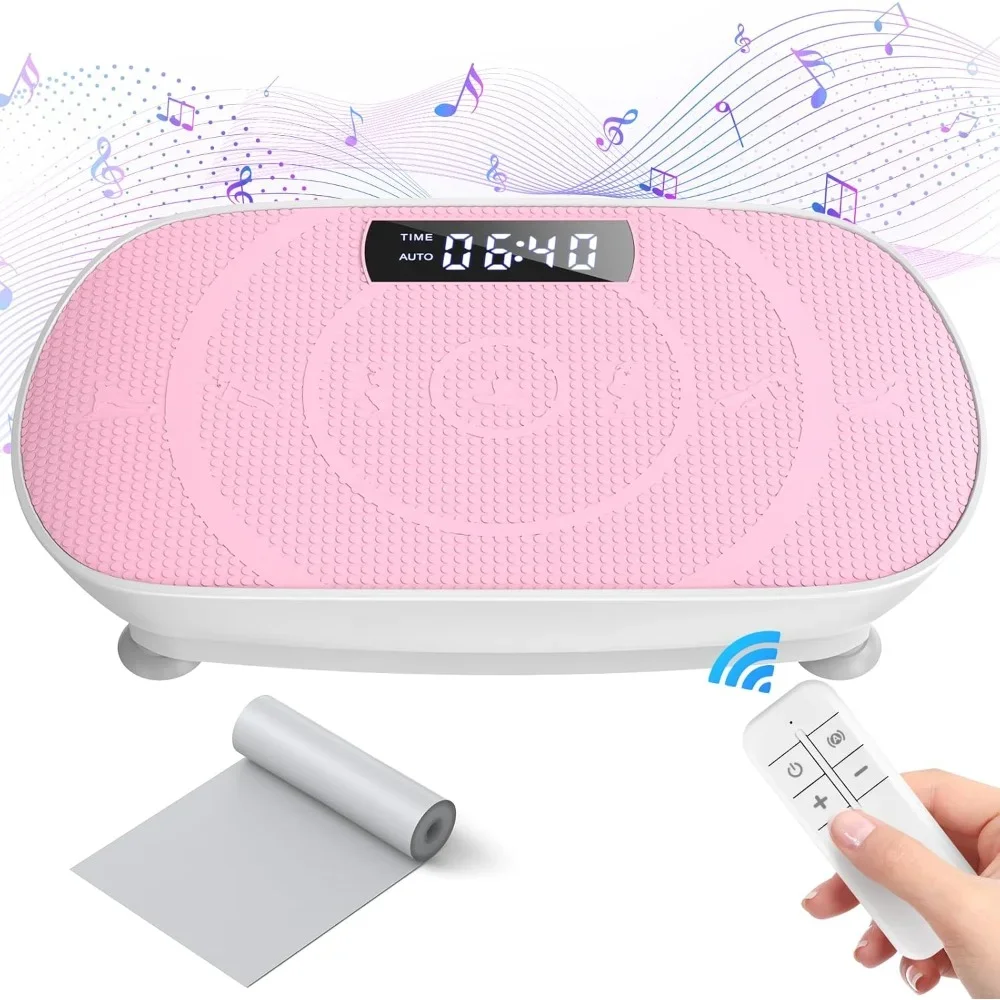 Vibration Plate Exercise Machine,Whole Body Workout Power Vibrate Fitness Platform for Lymphatic Drainage,Motor Speed Control