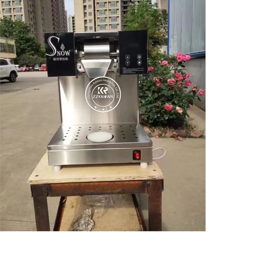 

180/200/240kg/24h Commercial Snow Ice Shaving Machine Snow Ice Making Machine Bingsu Machine Ice Crushers Making Snowflake Ice