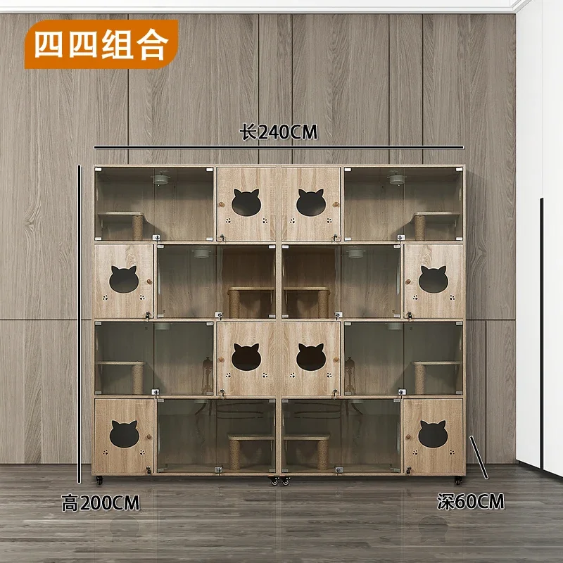 Y Villa solid wood, foster care pet store display cabinet, delivery room, cage cattery