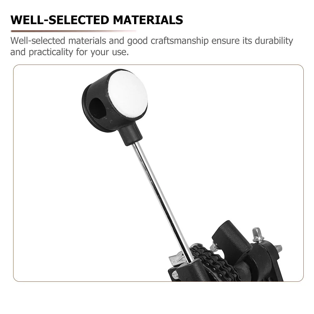 

Drum Pedal Replacement Hammer Felt ABS Steel Durable Practical Drum Foot Pedal Part for Students Professionals Percussion
