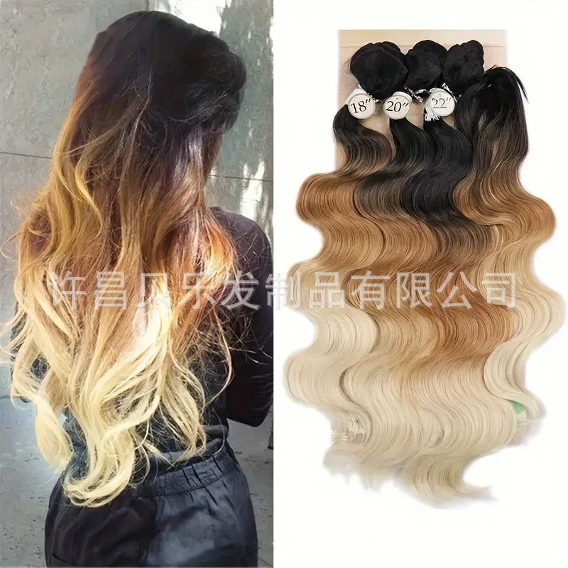 synthetic-ombre-wave-hair-weft-set-for-women-4pcs-gradient-color-long-wavy-snake-curl-hair-extension-cosplay-party-use