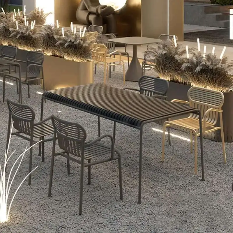 

Metal Modern Garden Furniture Sets Natural Outdoor Patio Adult Garden Furniture Sets Assesories Nordic Tuinmeubelen Decorations
