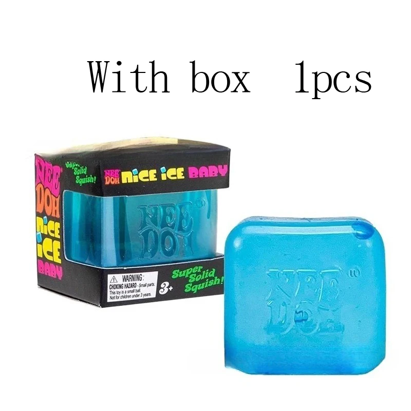 Schylling Needoh Nice Cube Stressball Quetschspielzeug Dr Pepper Sprite Langsam Zurückfederndes Squishy Sensorisches Fidget-Spielzeug zur Angstlinderung