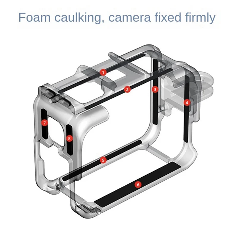Classy-Action Camera Protective Case Frame Cage And Quick Release Case Mount Adapter For Insta360 Ace / Insta360 Ace Pro