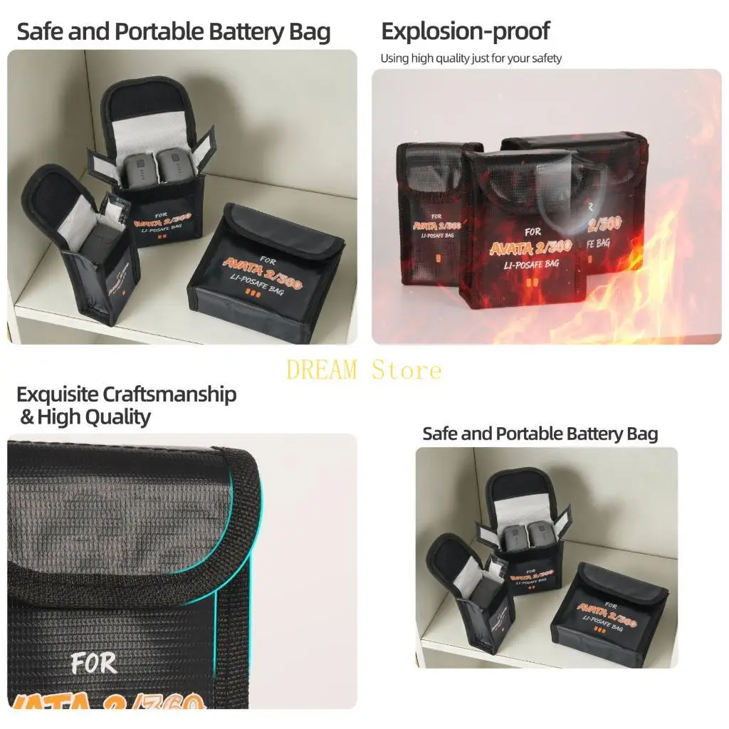 Reliable Explosions Protections Battery Case For AVATA 2/360 Battery Holder Flame Retardant For Outdoor Travel best sale
