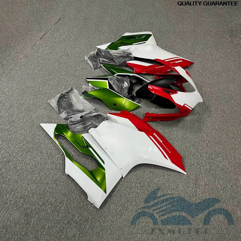 

Motorcycle Fitment Fairing ABS Plastic Bodywork Decoration kit For DUCATI 899 1199 2012 2013 2014 White Green Red