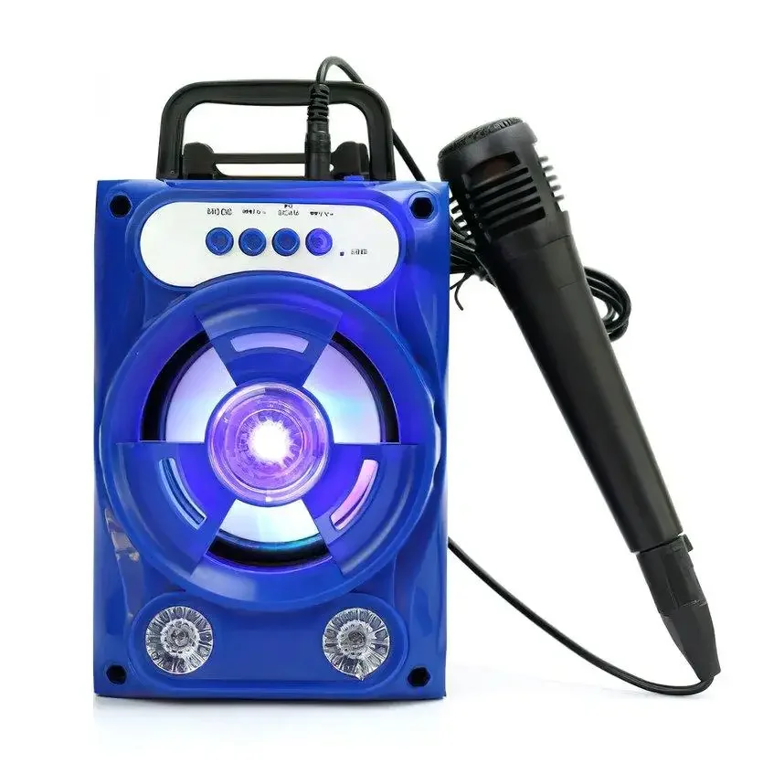 مكبر صوت بلوتوث محمول، وظيفة TWS كبيرة الحجم، تصميم مقبض للاستخدام الخارجي