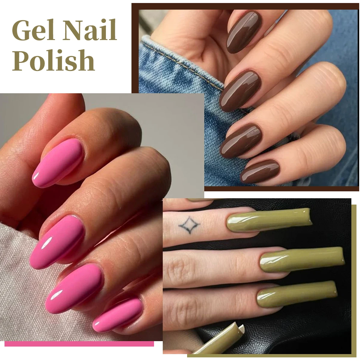 Heimat Frisch Set di smalti per unghie a 7 colori (solo donna), smalto staccabile, set di smalti per unghie a base d'acqua non gel regolari, adatto