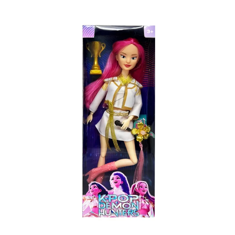 3 pezzi Anime KPop Demon Hunters bambola giocattolo in vinile Rumi Mira zoi personaggio maschera in vinile figurine regalo di compleanno Fan Club regali