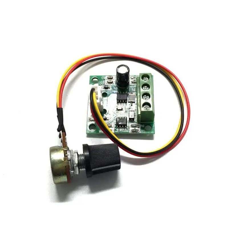 PWM DC 모터 레귤레이터 저전압 1.8v 3v 5v 6v 12v 모터 드라이버 속도 컨트롤러 모듈 전류 제어 출력 0-2A DIY 공급