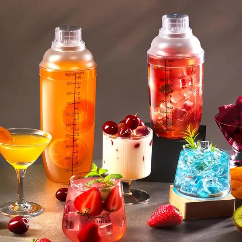 3/5/7Pcs For Bartending And Home Bar Cocktail Shaker Set Cocktail Shaker And Measuring Jigger Set Drink Mixed Hand Shaker Tools
