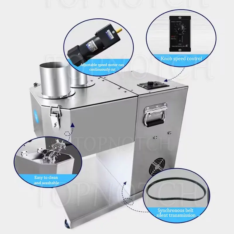 Electric Food Vegetable Cutting Machine Slicer Chilli Potato Onion Slice Cutting Machine 220V 1.5-6Mm