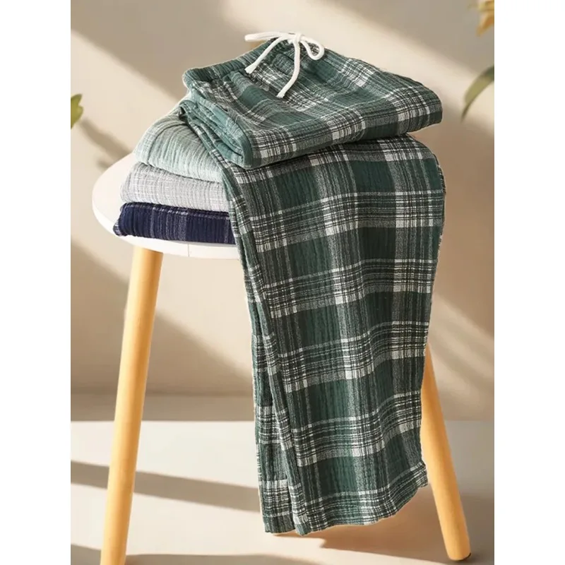 

Pajama Pants Men's Summer Trousers Thin Loose Large Size Spring and Autumn Casual Home Pants Men Can Wear Outside