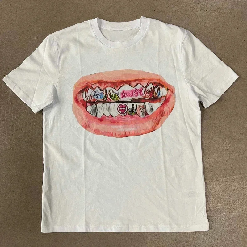 

Летняя мода Y2k Мужская футболка для девочек Хип-хоп Тенденции с короткими рукавами Harajuku Досуг Ретро Топ с принтом High Street