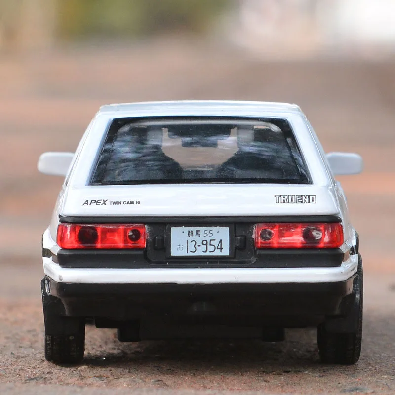 1:32 AE86 Alloy Diecast Car Model Vehicle Light Sound Simulation Pull Back Car For Kid Toys Gifts