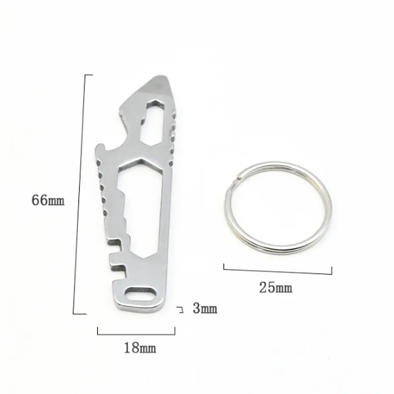 НОВАЯ МИНИ-многофункциональная монтировка из нержавеющей стали, новый мини-шестигранный ключ EDC, открывалка для бутылок, портативный инструмент для ремонта уличного велосипеда