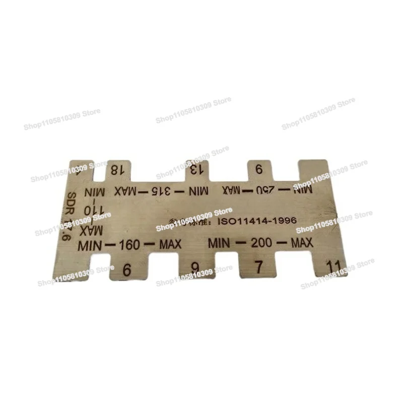 New Plastic PE Gas Pipeline, Hot Melt Machine Overturned Edge Card Ruler, Ring Size and Width Detection