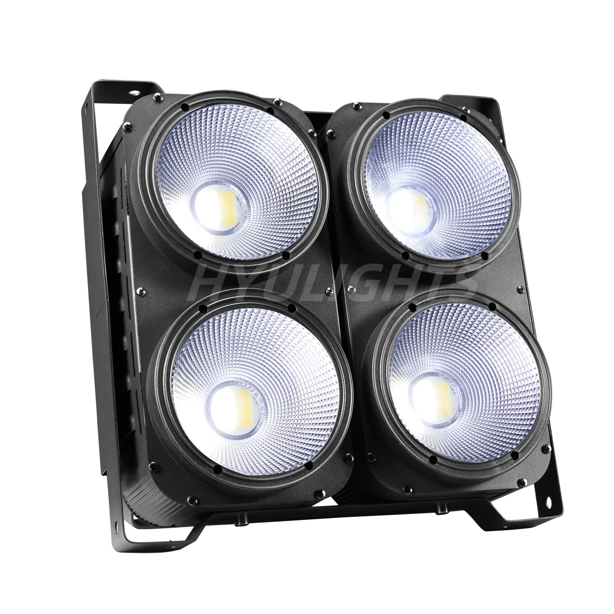 4-Augen-LED-COB-Blinder-Lichter 4x100W 400W COB Par Kaltweiß & Warmweiß Wash Beam Hochleistungs-DJ-DMX-512-Stroboskop-Bühnenbeleuchtung – Detail 8
