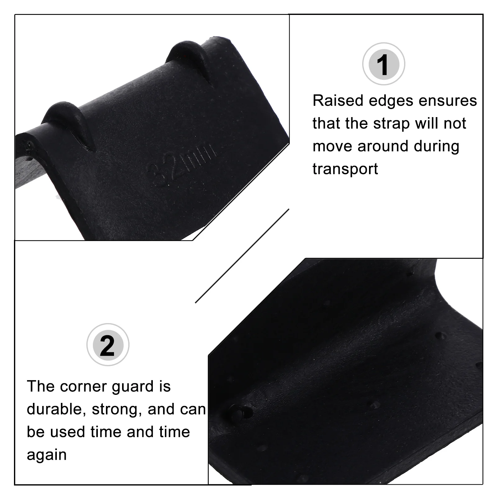 Plastic Corner Protector For Protection Flatbed Transport Strap Guard Pallet Moving Load Secure Packaging Edge