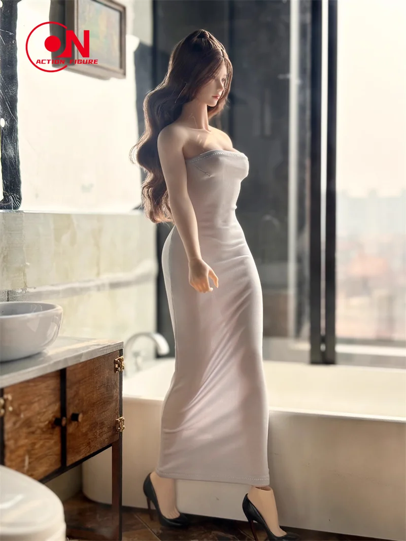 1/6 MFuntoys 아름다운 우아한 절묘한 사교계 스타일 여성 군인 롱 스커트 맞는 12 "TBL 액션 피규어 모델 완구
