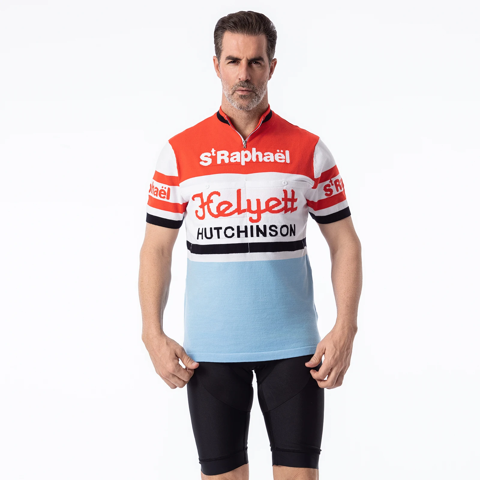 

Saint-Raphael Wool Cycling Jersey Bike Wear Top Retro Classics Men And Women