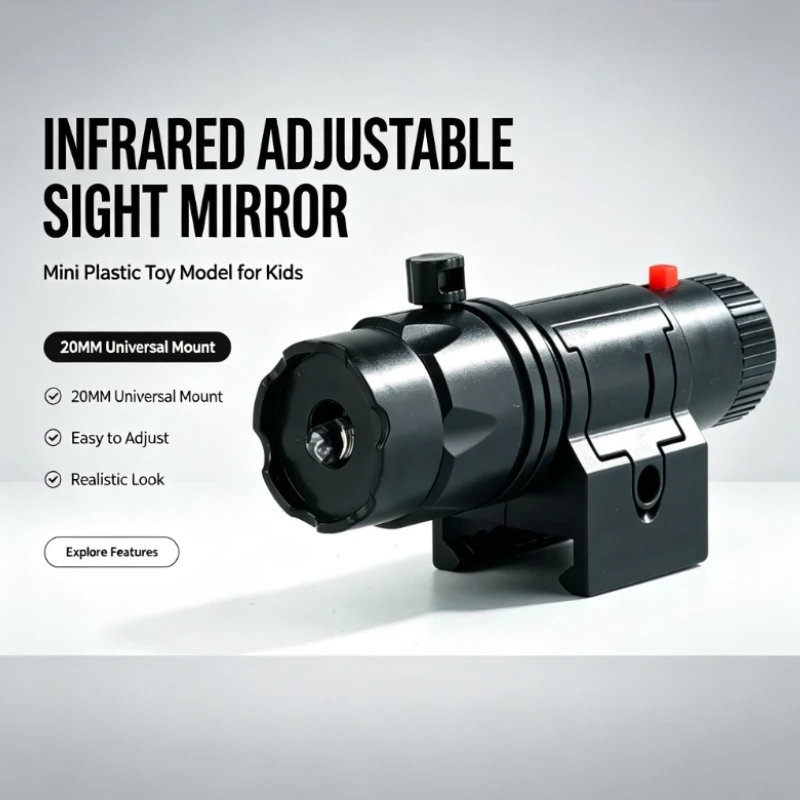 Lightweight Black Small Decor Lighting Unit with Matching Fixing Base, Adjustable Head Craft Illumination Accessory