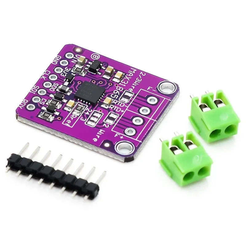 MAX31865 Temperature Sensor Module GY-MAX31865 RTD Digital Conversion Module Electronic DIY Board PT100-PT1000 for Arduino