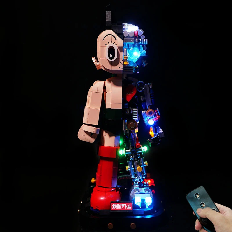 

DIY LED Light Kit Atom-Powered Robot Light Kit | Remote LED for 86203 Retro Mech Display (Lights Only)