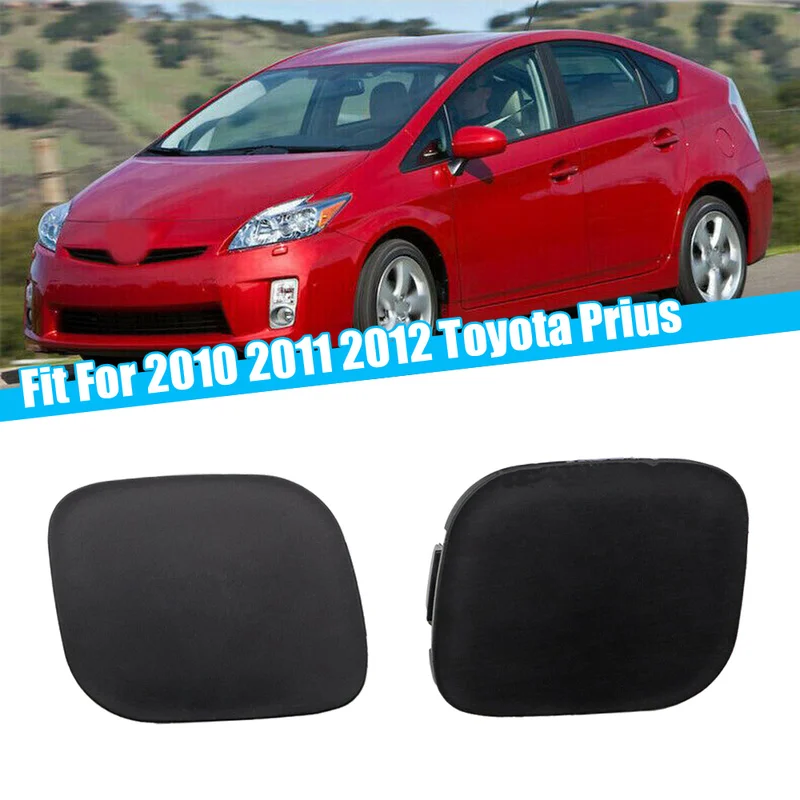 

1 Pair Car Front Bumper Tow Hook Eye Cap Covers Left & Right Bumper Tow Hook Eye Cap Accessories for 2010 2011 2012 Toyota Prius