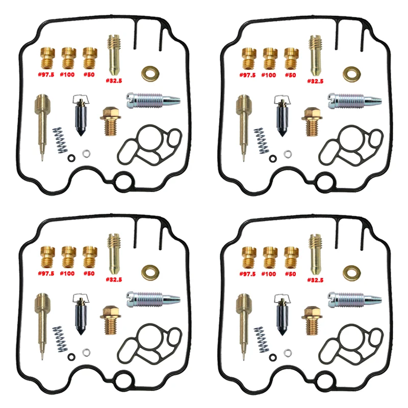 Yamaha FZR400RR 4DX Carburetor Repair Kit FZR400 RR Carb Rebuild kit with Float parts