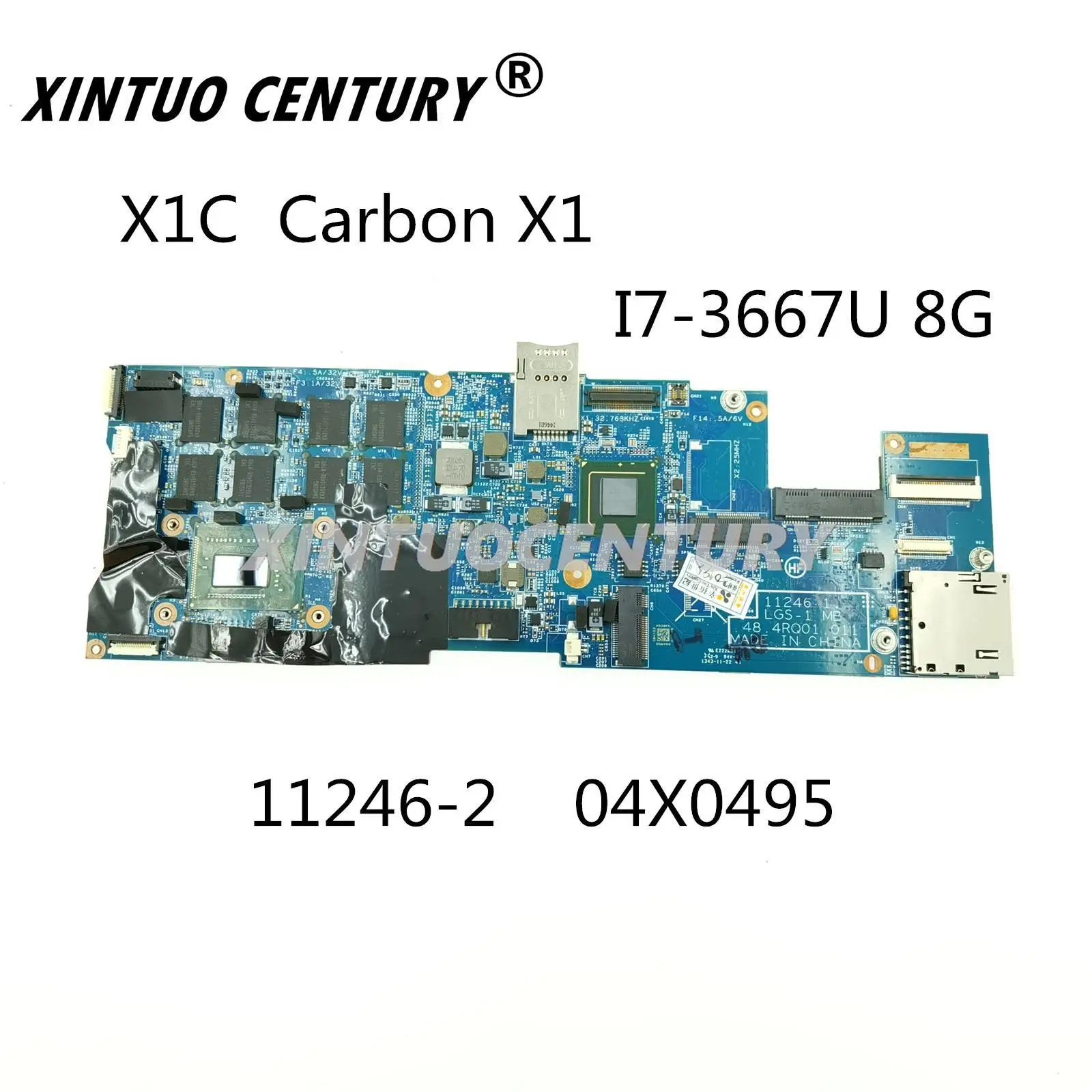 

11246-2 For Lenovo Thinkpad X1C Carbon X1 Laptop motherboard 04X0495 i7-3667U CPU 8G DDR3 100% Tested