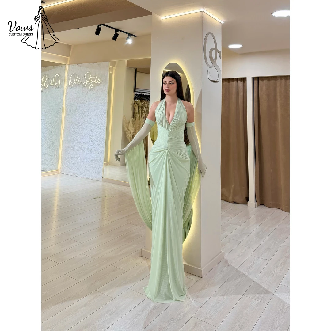 

Vows Evening Dresses Wedding Party Dress Shawl Customized Fishtail Skirt Ball Gown V-neck Women's Prom Dress 2026 Formal Gowns