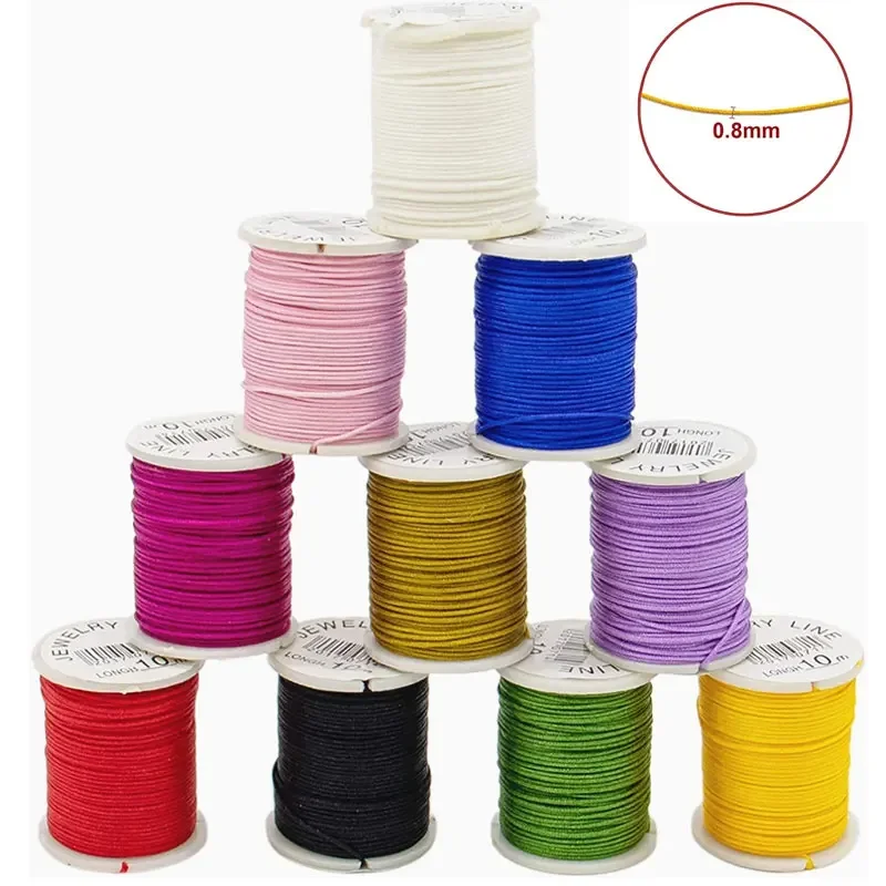 0.8mm Jade Rope Nylon Chinese Knot Cord Sewing Thread for Necklaces Craft Wind Chime DIY Hand-made Jewelry Making Beading String