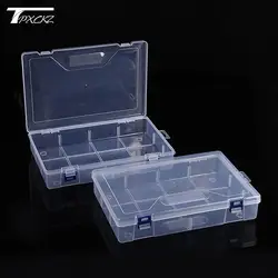 1Pcs Mini Boxes Rectangle Transparent Plastic Jewelry Storage Case Container Packaging Box for Collecting Small Items Supplies