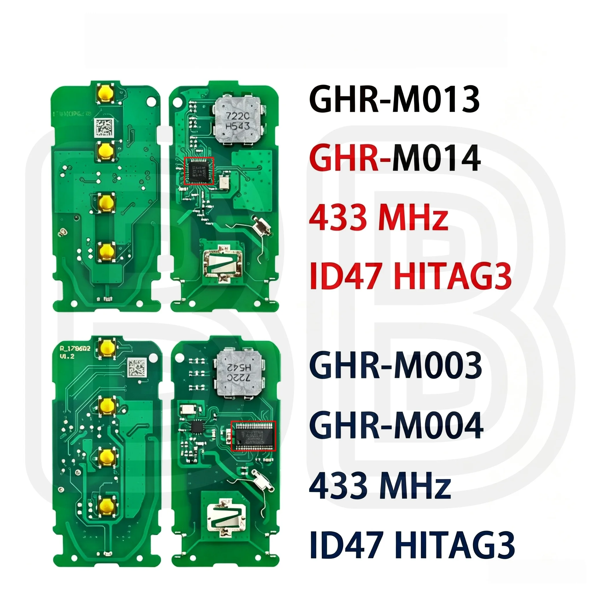 433Mhz Id47Chip M003/M004 M013/M014 Suitable for Mitsubishi Pajero L200 Montero Eclipse Cross Xpander Smart Remote Key Addition