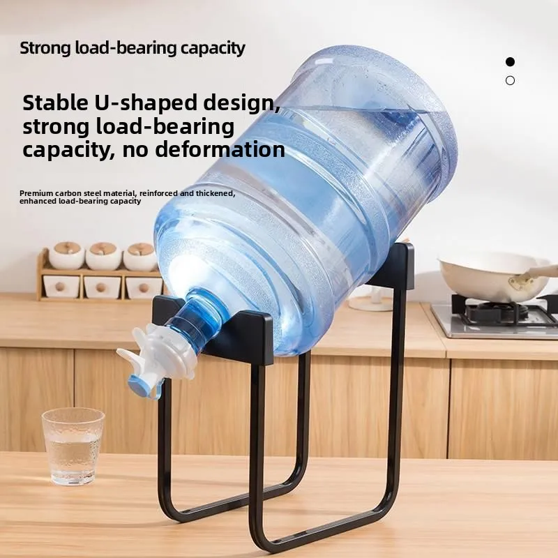 Inverted Water Barrel Holder Pure Water Bucket Stand Mineral Water Desktop Barrel Rack Kitchen Cooking Utensils Pressurized D...