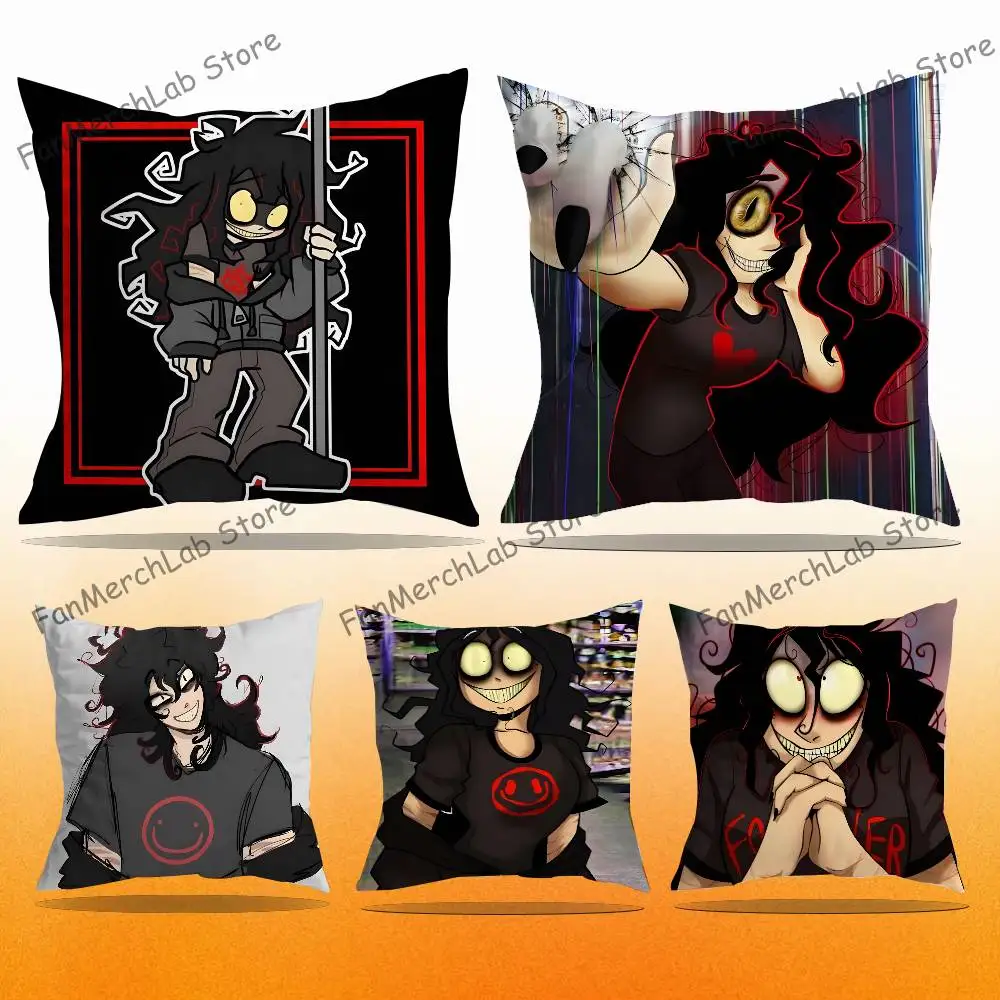 

Horror Game J-John D-DoeS Pillow Case Plush Fabric Soft Pillowcase Double Sided Print Sofa Cushion Cover Throw