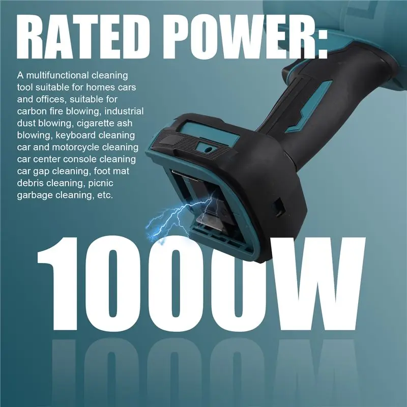 

Handheld Ducted Turbofan High Power Jet Fan Car Washer Dust Blower Keyboard Cleaning Tools For Battery-[Qahk Wild]