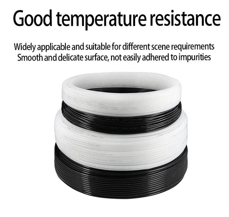 1/5/10m PA Nylon Tube PA Pipe Line Hose 2mm 4mm 6mm 8mm 9mm 10mm 12mm PA6 Air Tube Component Smooth Rigid High Pressure Oil Pipe