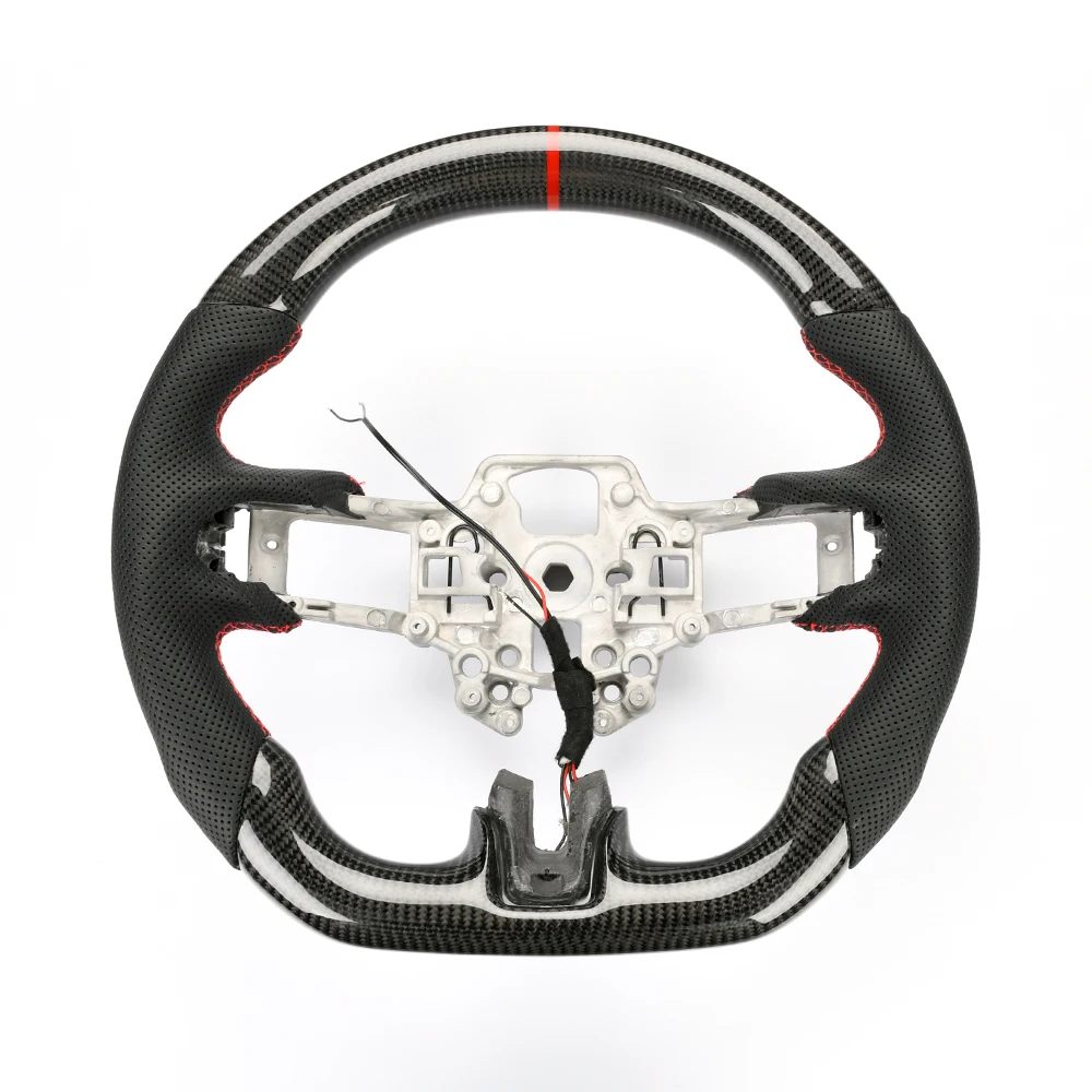 Modified Car Steering Wheel Leather and Carbon Fiber Material Movement Design for GT Model
