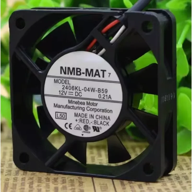 

New Cooler Fan For NMB 2406KL-04W-B59 12V 0.21A 6015 6CM Cooling Fan 60*60*15MM