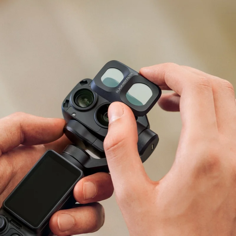 Original Osmo Pocket 4P Black Mist Filter (Black) for DJI Osmo Pocket 4P Creates a natural highlight bloom and softens the skin