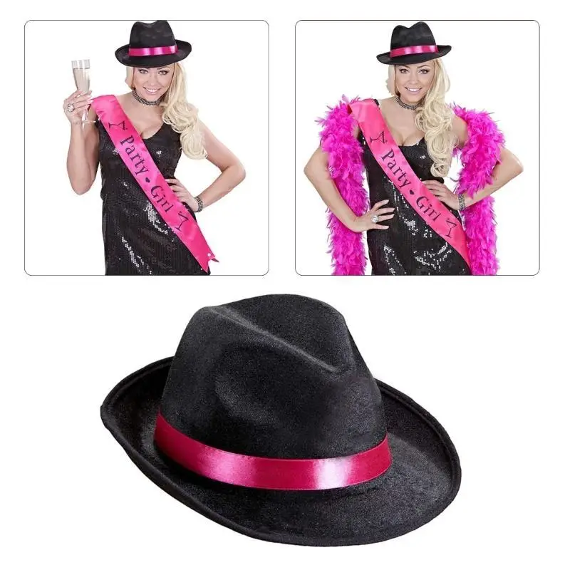 39BB الكبار دور اللعب زي قبعة المرحلة Jazzs قبعة للجنسين قبعة تريلبي قبعة الطرف أغطية الرأس #4