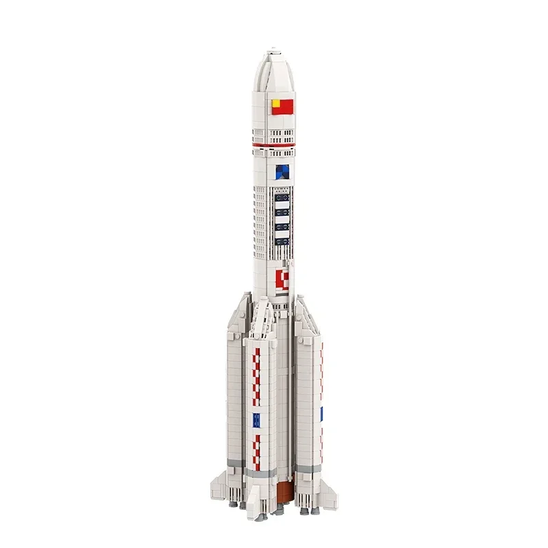 MOC Rrocket Launch 1:110 Long March 5 Rocket Building Blocks Space Artificial Satellite Universe Sspaceflight Bricks Toys